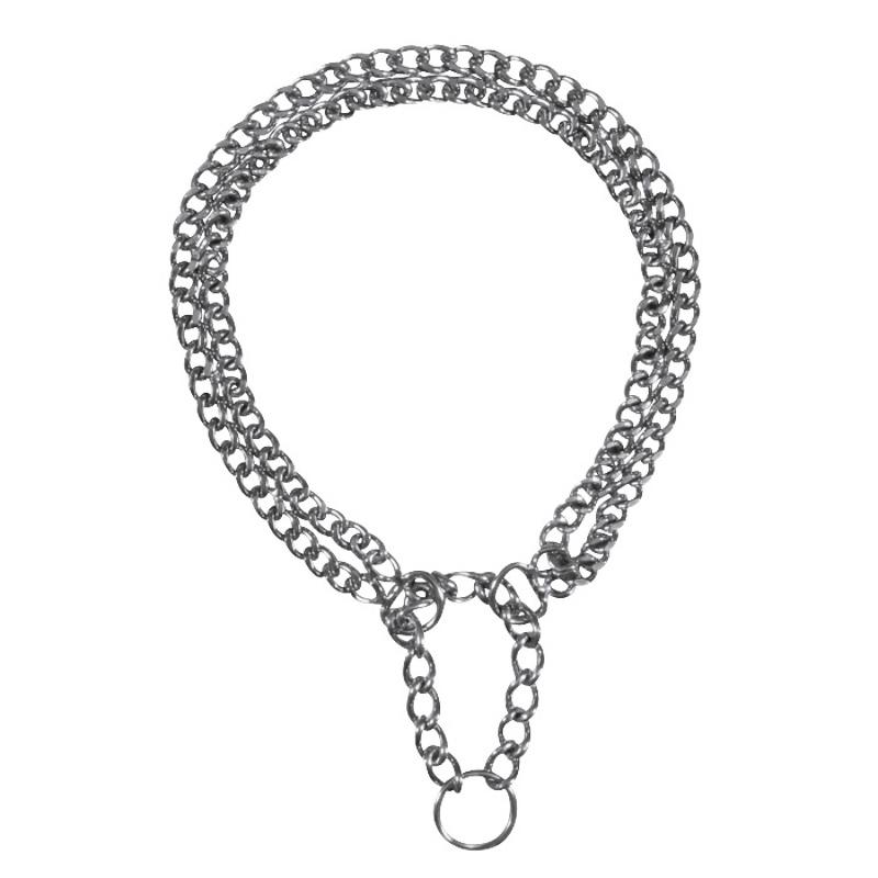 Trixie Kvælerhalsbånd kæde radet 20mm x 30cm - Metal til hund
